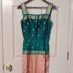 Vintage  Indian silk dress size xs